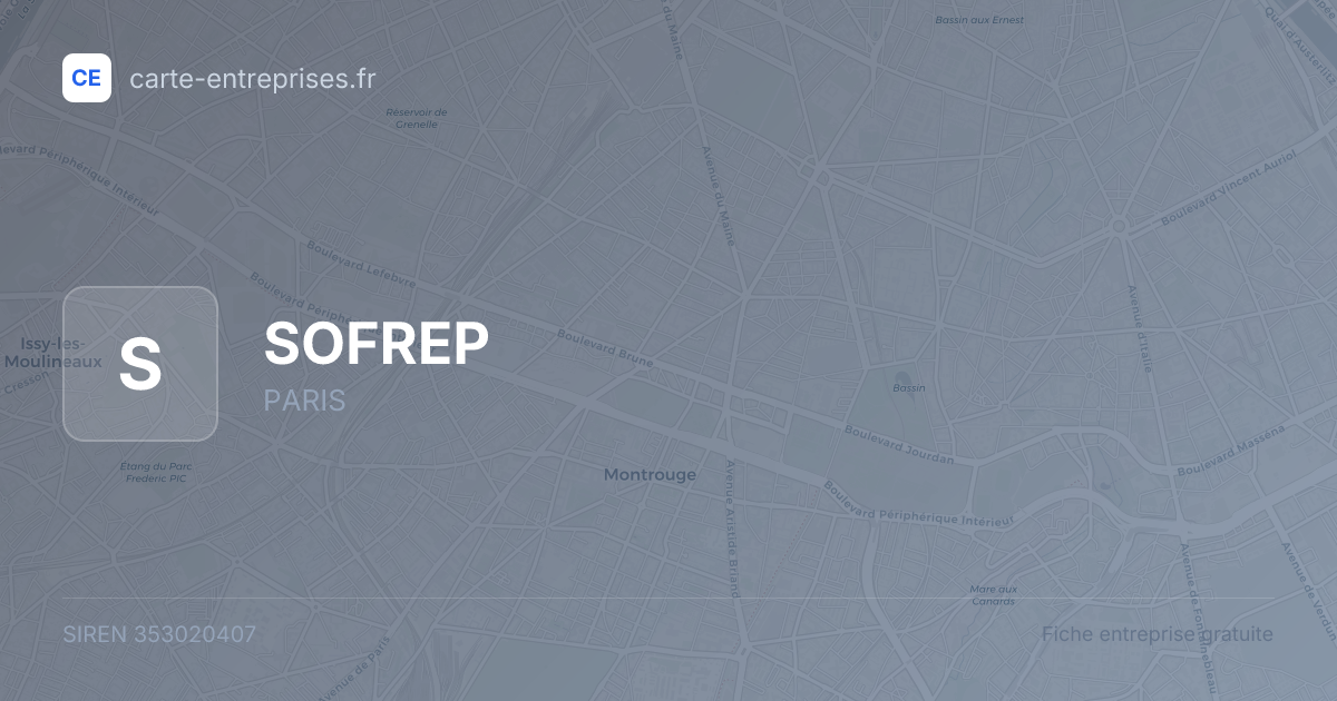 SOFREP — 353020407 — fiche entreprise