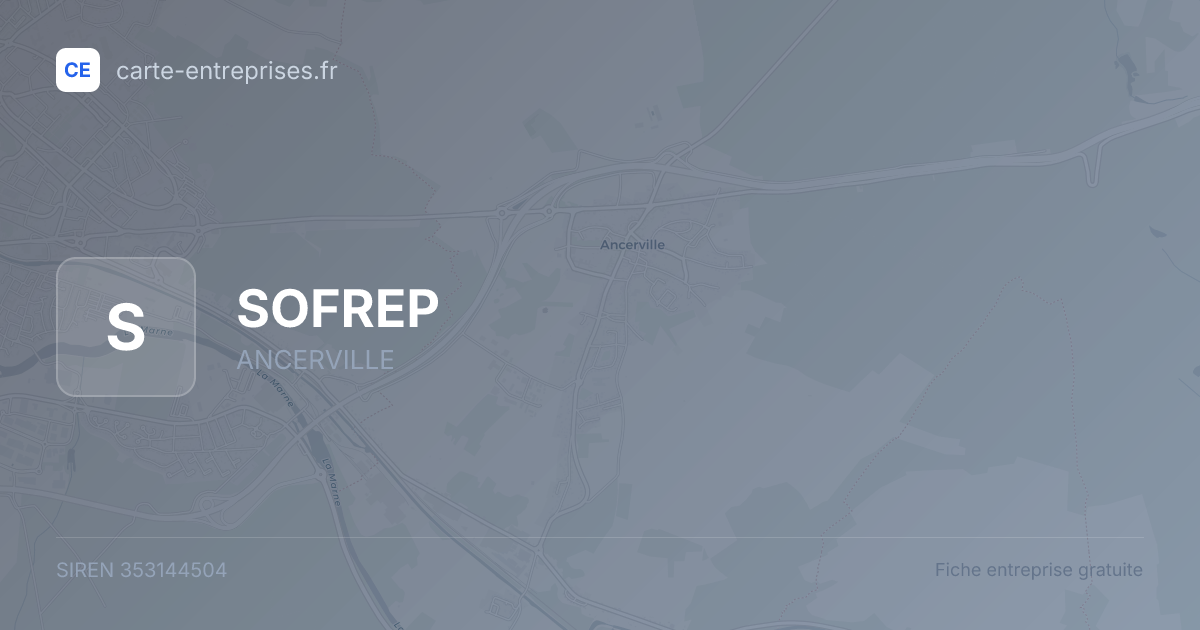 SOFREP — 353144504 — fiche entreprise