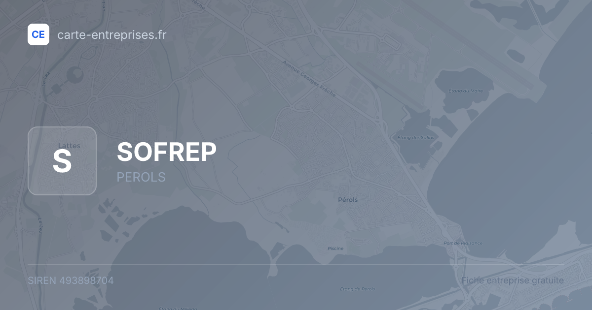 SOFREP — 493898704 — fiche entreprise