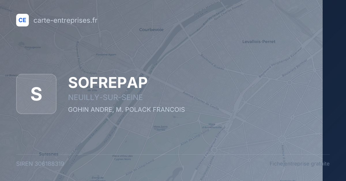 SOFREPAP — 306188319 — fiche entreprise