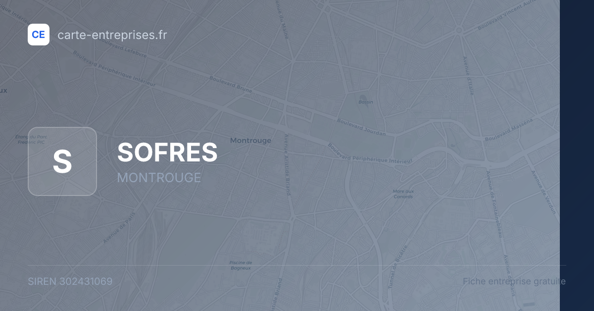 SOFRES — 302431069 — fiche entreprise