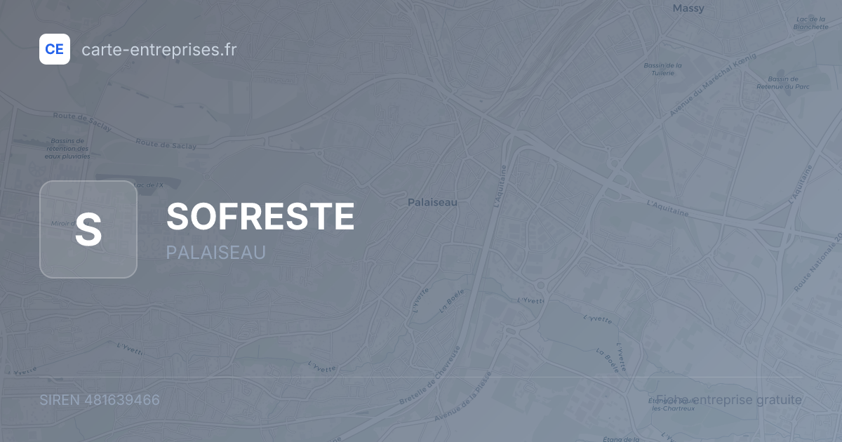 SOFRESTE — 481639466 — fiche entreprise