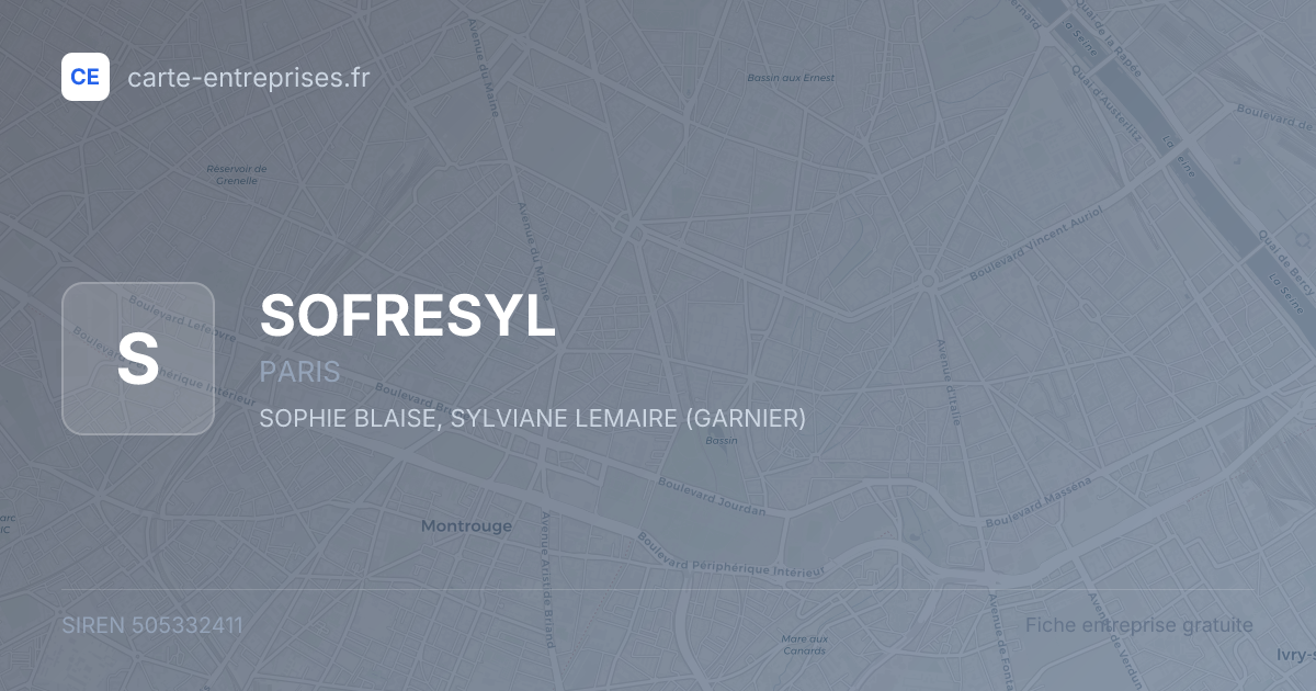 SOFRESYL — 505332411 — fiche entreprise