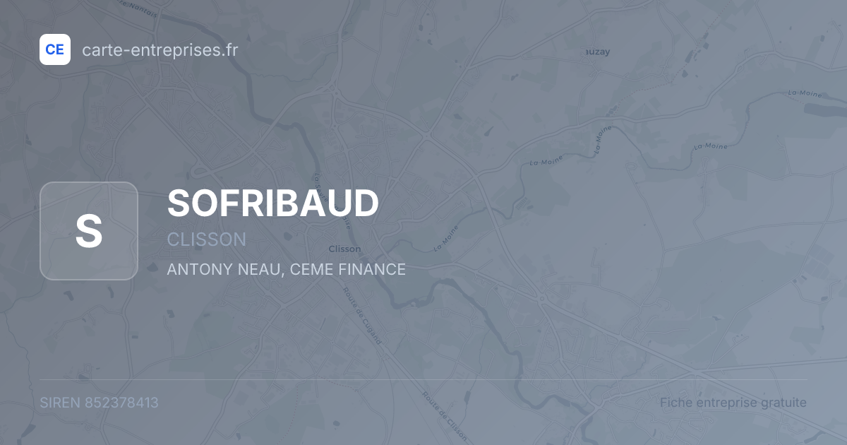 SOFRIBAUD — 852378413 — fiche entreprise