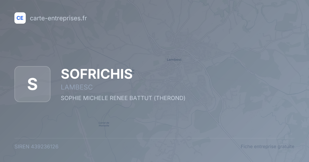 SOFRICHIS — 439236126 — fiche entreprise