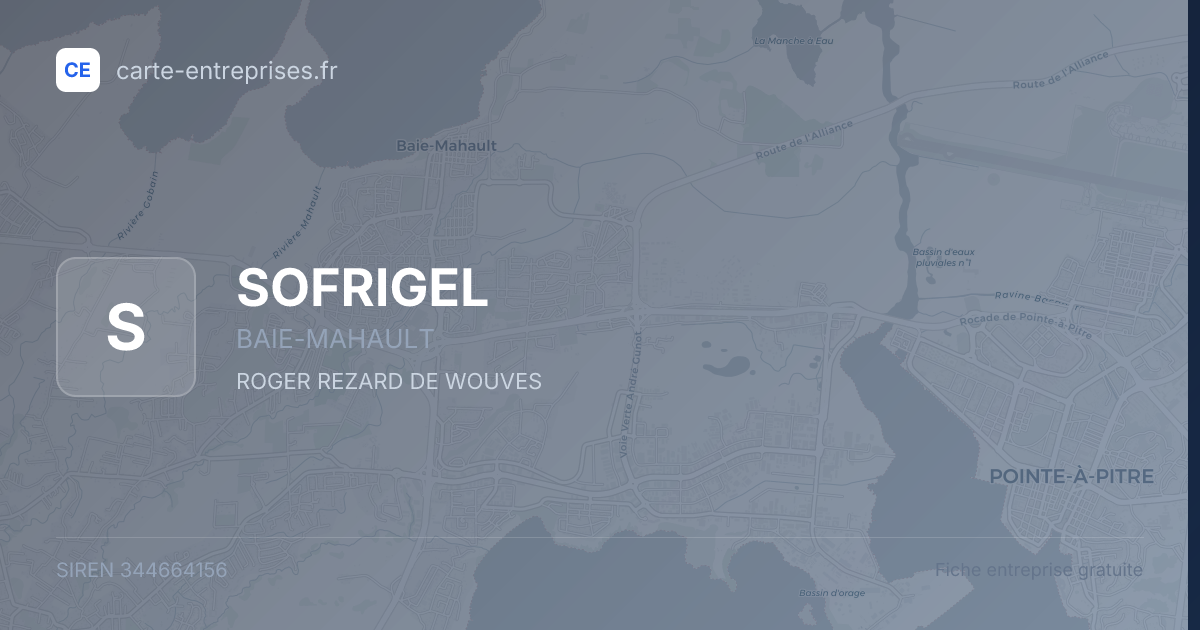 SOFRIGEL — 344664156 — fiche entreprise
