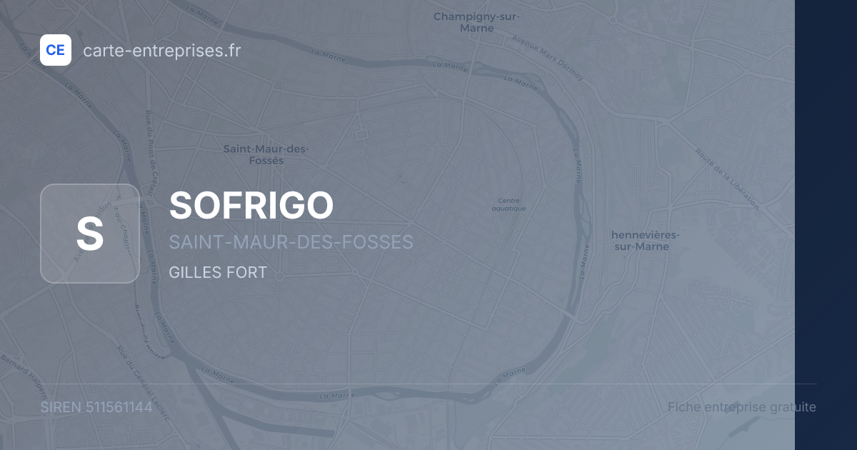 SOFRIGO — 511561144 — fiche entreprise