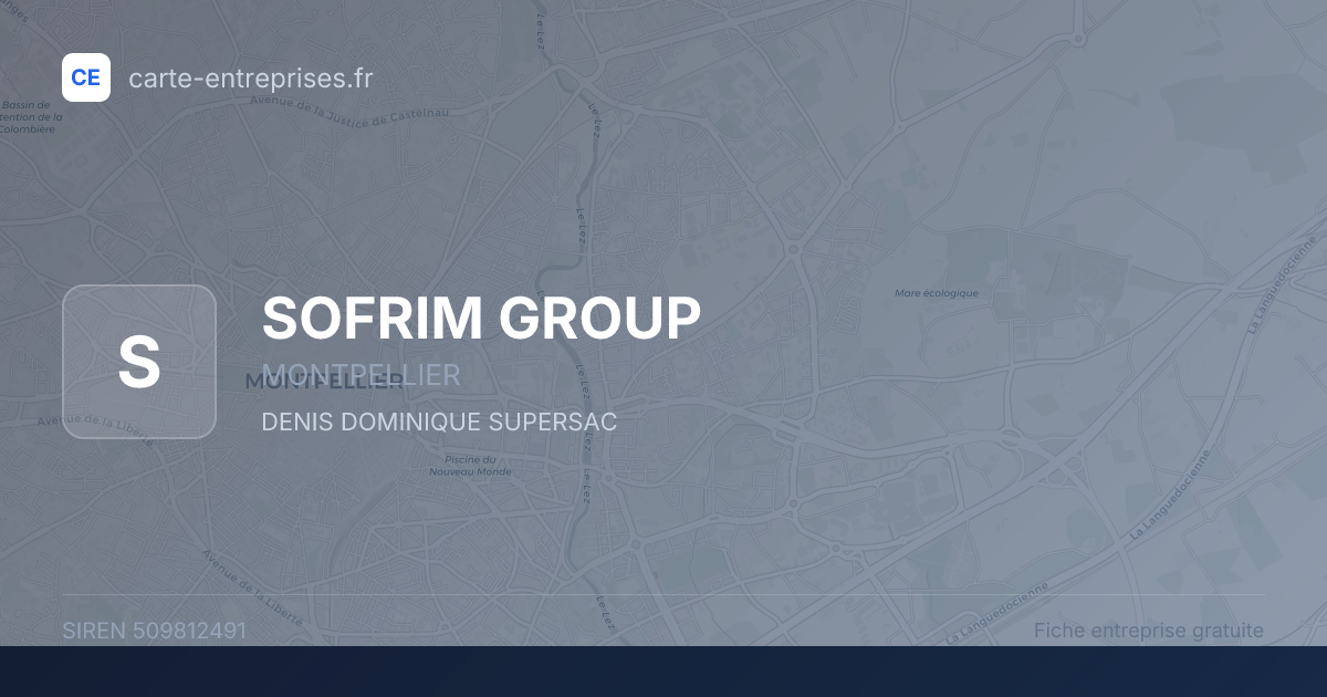SOFRIM GROUP — 509812491 — fiche entreprise