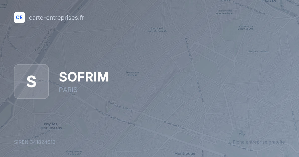 SOFRIM — 341824613 — fiche entreprise