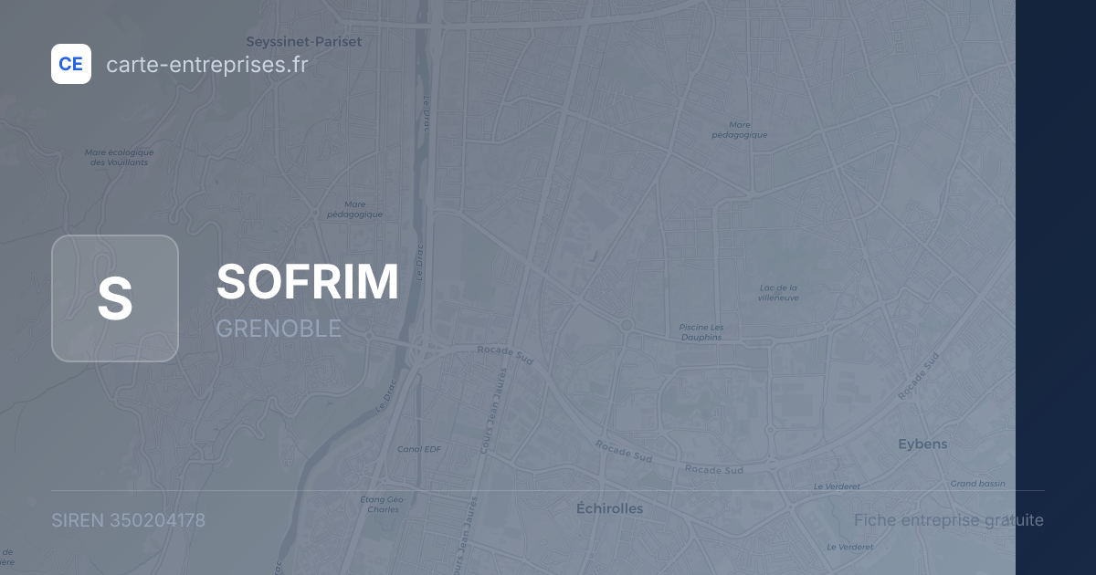 SOFRIM — 350204178 — fiche entreprise
