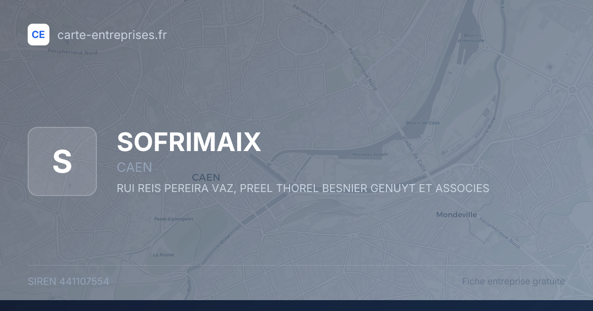 SOFRIMAIX — 441107554 — fiche entreprise