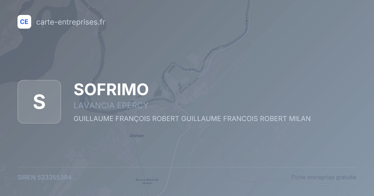 SOFRIMO — 523355394 — fiche entreprise
