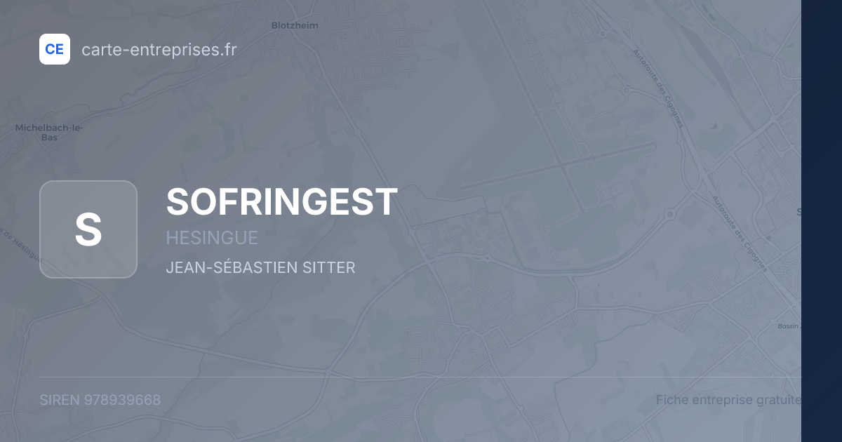 SOFRINGEST — 978939668 — fiche entreprise