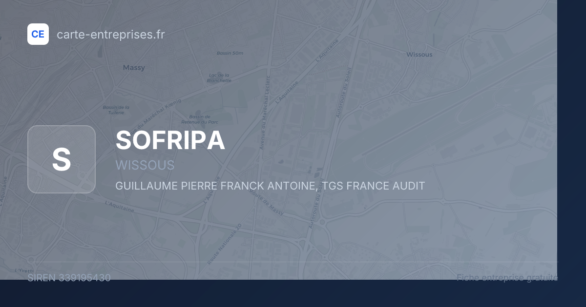 SOFRIPA — 339195430 — fiche entreprise