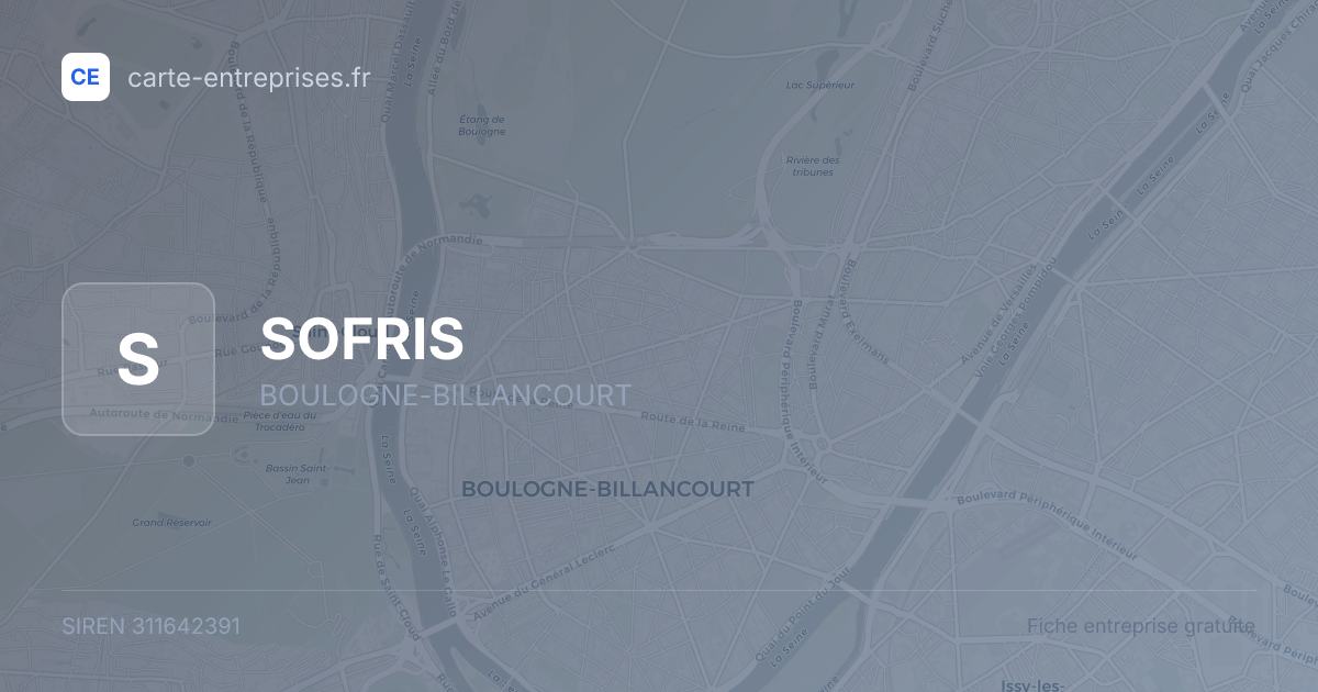 SOFRIS — 311642391 — fiche entreprise