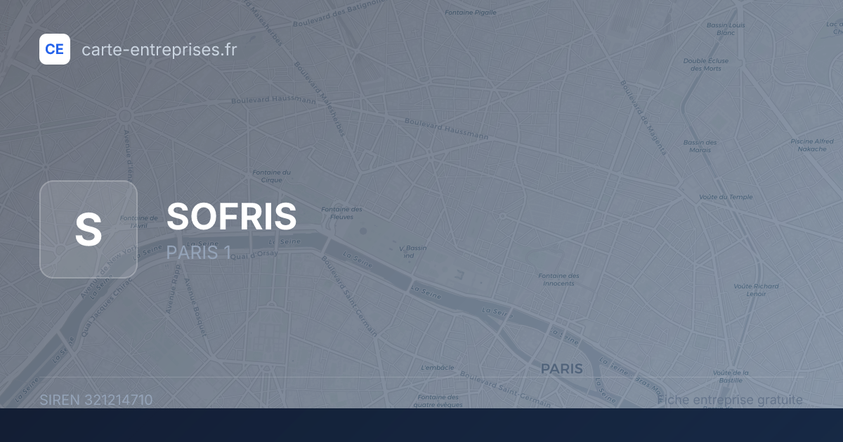 SOFRIS — 321214710 — fiche entreprise