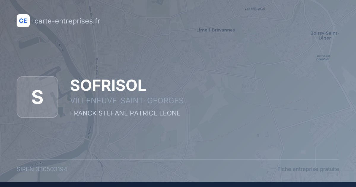 SOFRISOL — 330503194 — fiche entreprise