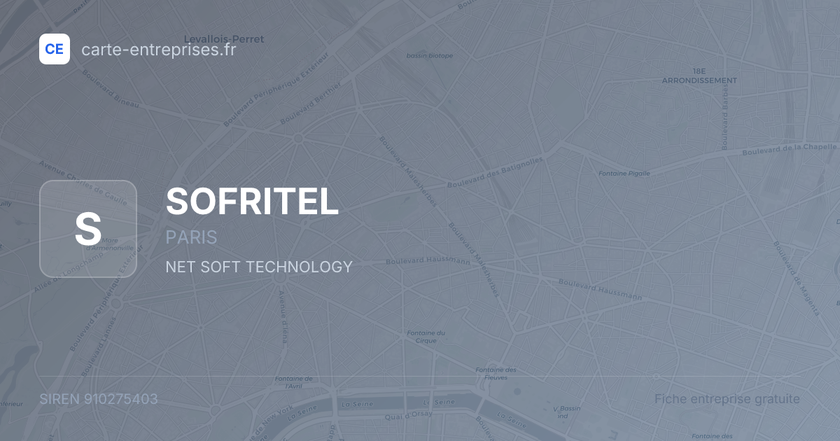 SOFRITEL — 910275403 — fiche entreprise