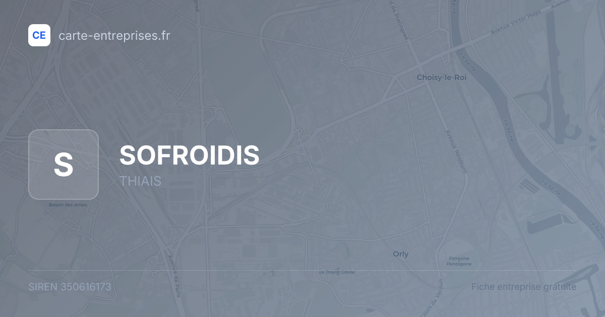 SOFROIDIS — 350616173 — fiche entreprise