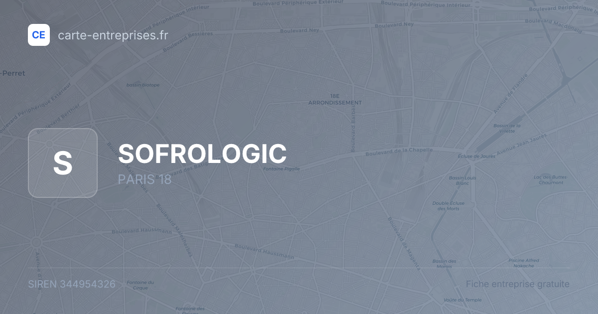 SOFROLOGIC — 344954326 — fiche entreprise