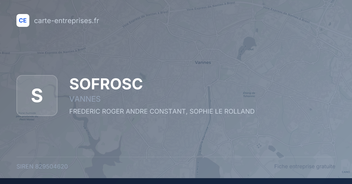 SOFROSC — 829504620 — fiche entreprise