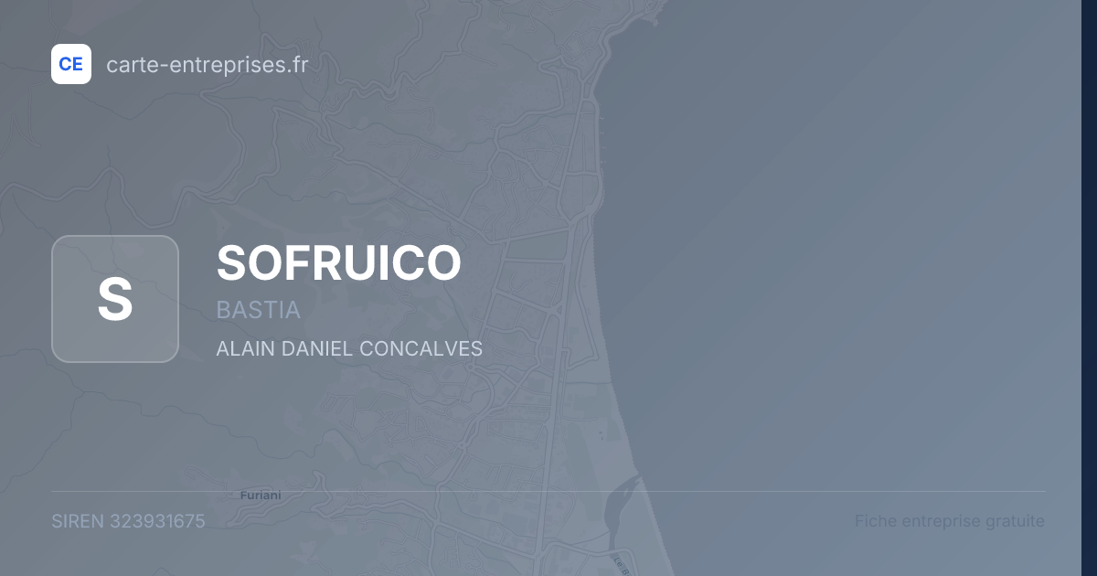 SOFRUICO — 323931675 — fiche entreprise