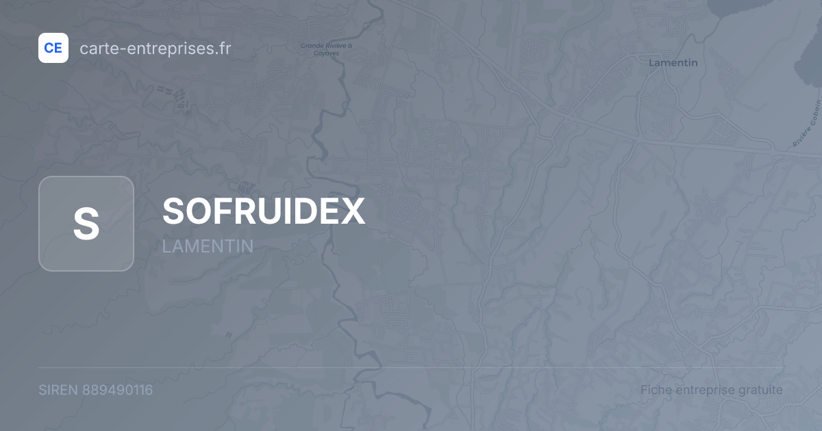 SOFRUIDEX — 889490116 — fiche entreprise
