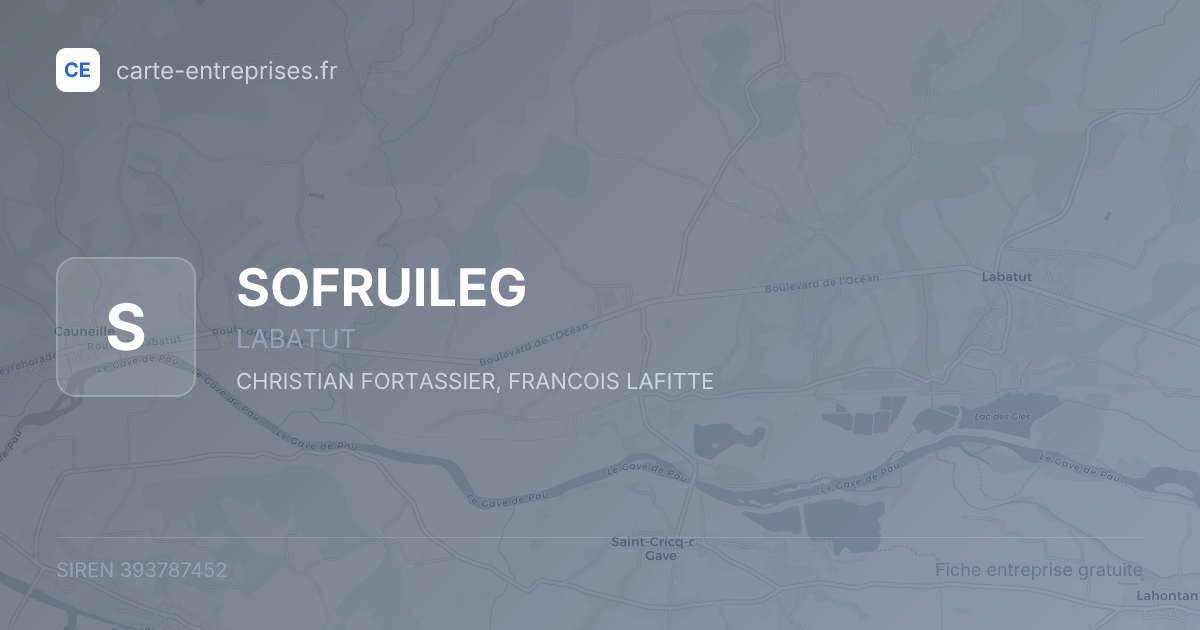 SOFRUILEG — 393787452 — fiche entreprise