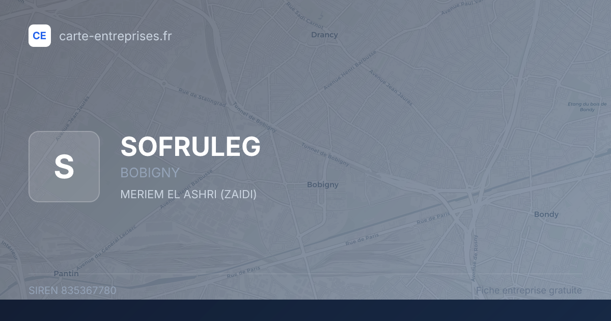SOFRULEG — 835367780 — fiche entreprise
