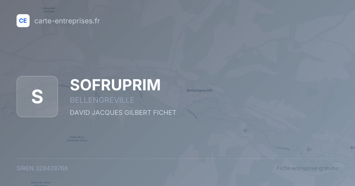 SOFRUPRIM — 328428768 — fiche entreprise