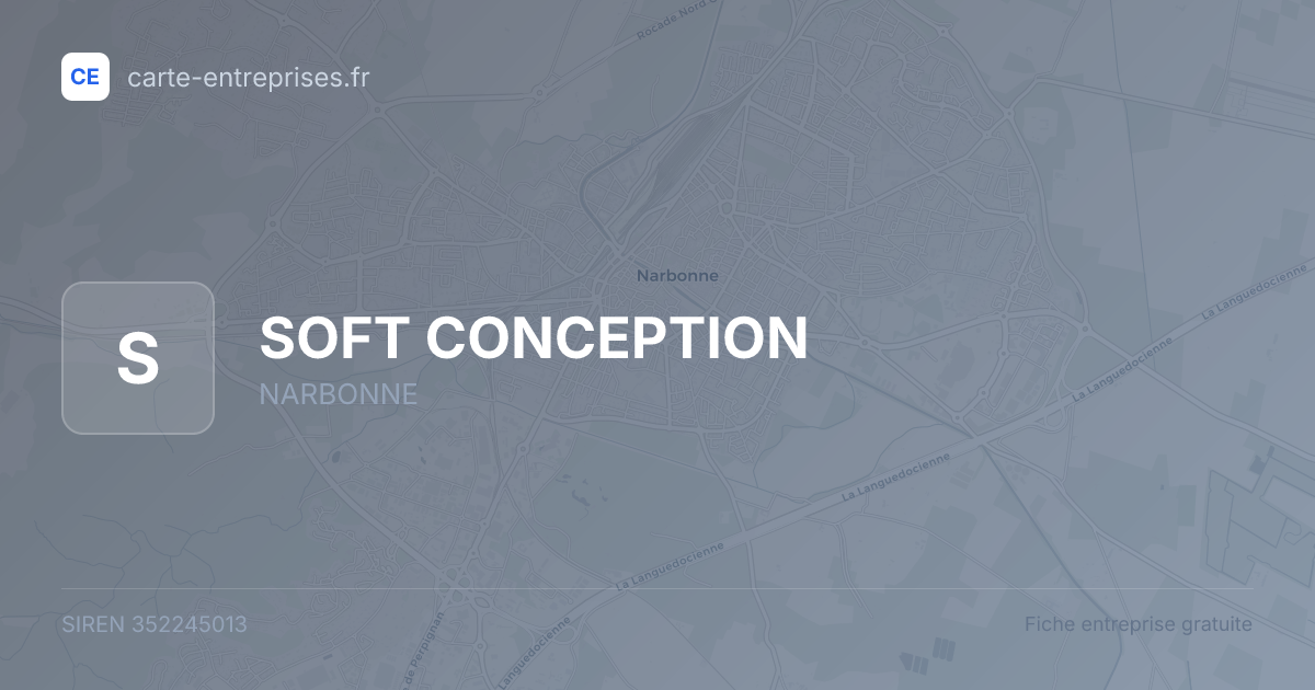 SOFT CONCEPTION — 352245013 — fiche entreprise