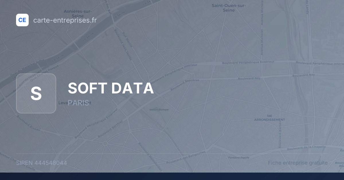 SOFT DATA — 444548044 — fiche entreprise