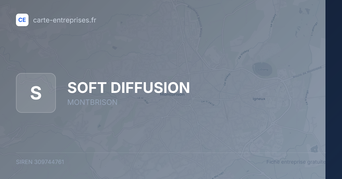 SOFT DIFFUSION — 309744761 — fiche entreprise