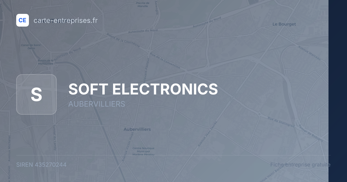 SOFT ELECTRONICS — 435270244 — fiche entreprise