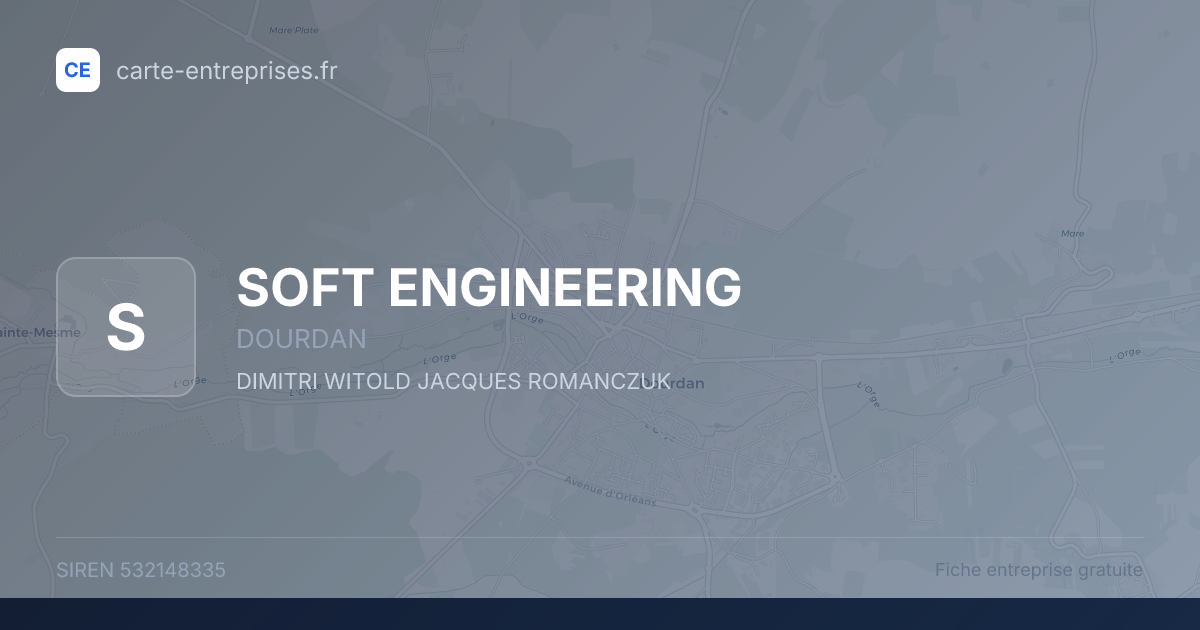 SOFT ENGINEERING — 532148335 — fiche entreprise