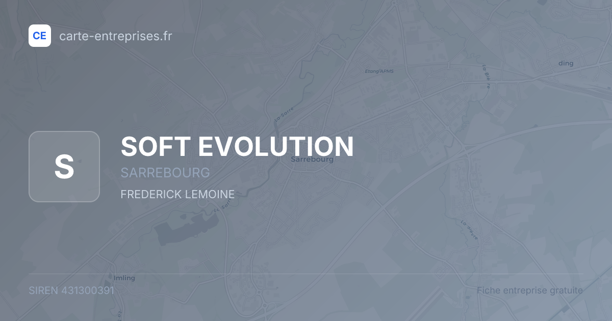 SOFT EVOLUTION — 431300391 — fiche entreprise