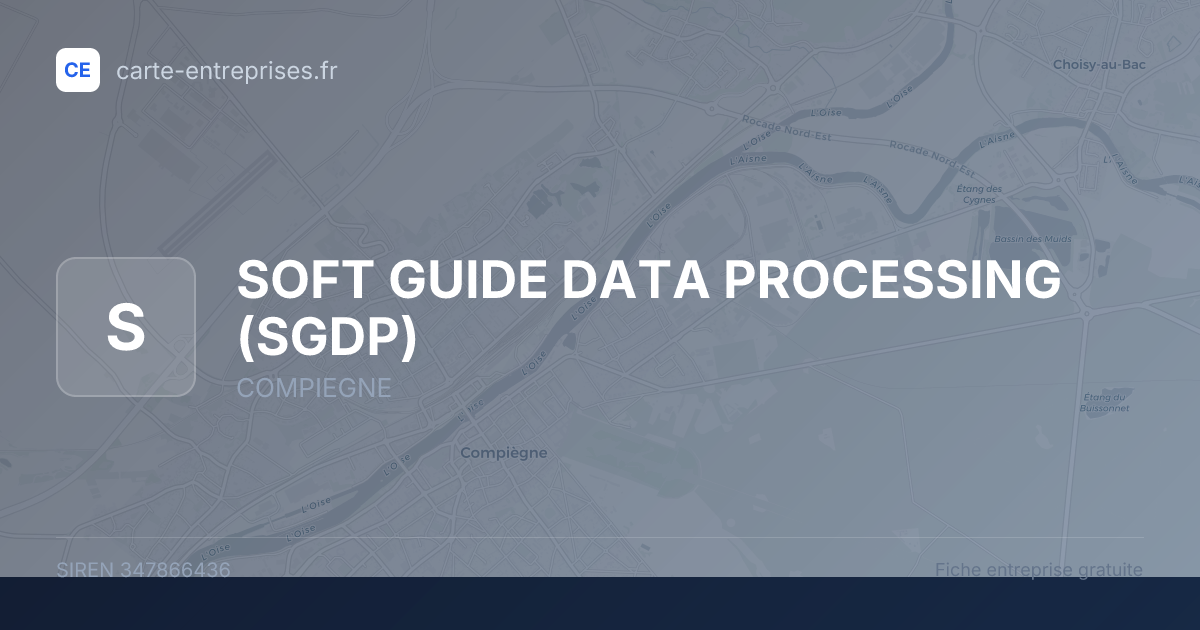 SOFT GUIDE DATA PROCESSING (SGDP) — 347866436 — fiche entreprise