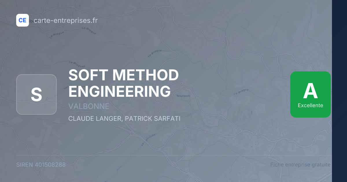 SOFT METHOD ENGINEERING — 401508288 — fiche entreprise