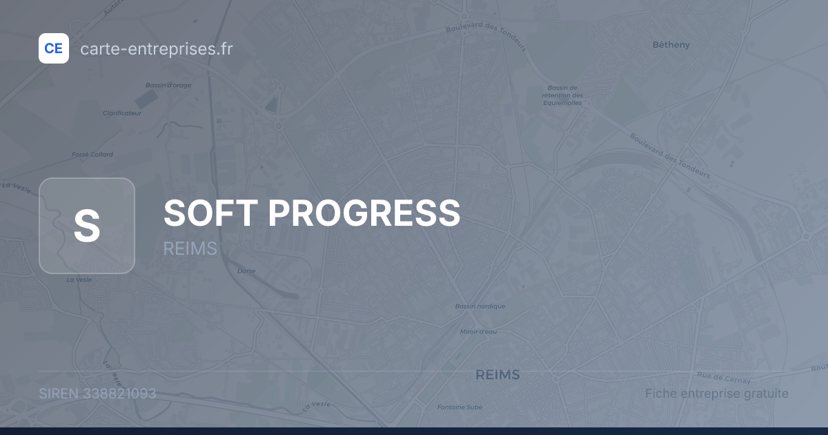 SOFT PROGRESS — 338821093 — fiche entreprise