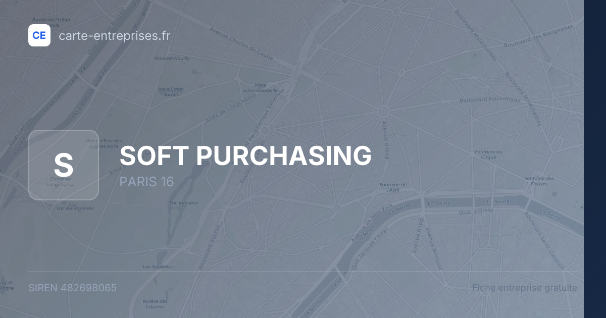 SOFT PURCHASING — 482698065 — fiche entreprise