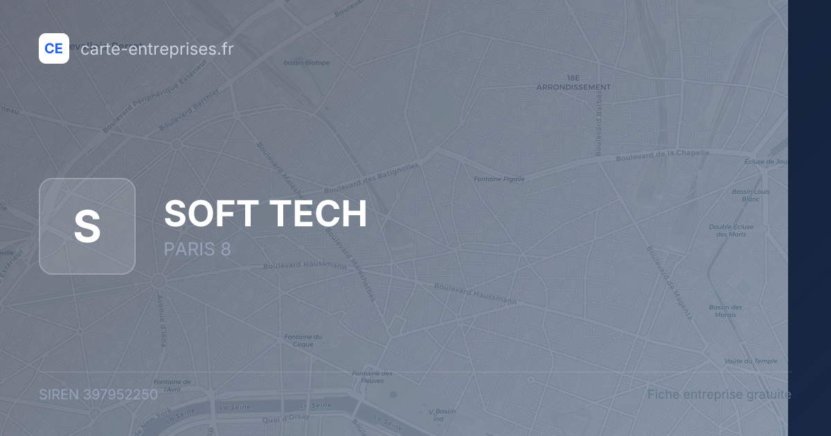 SOFT TECH — 397952250 — fiche entreprise