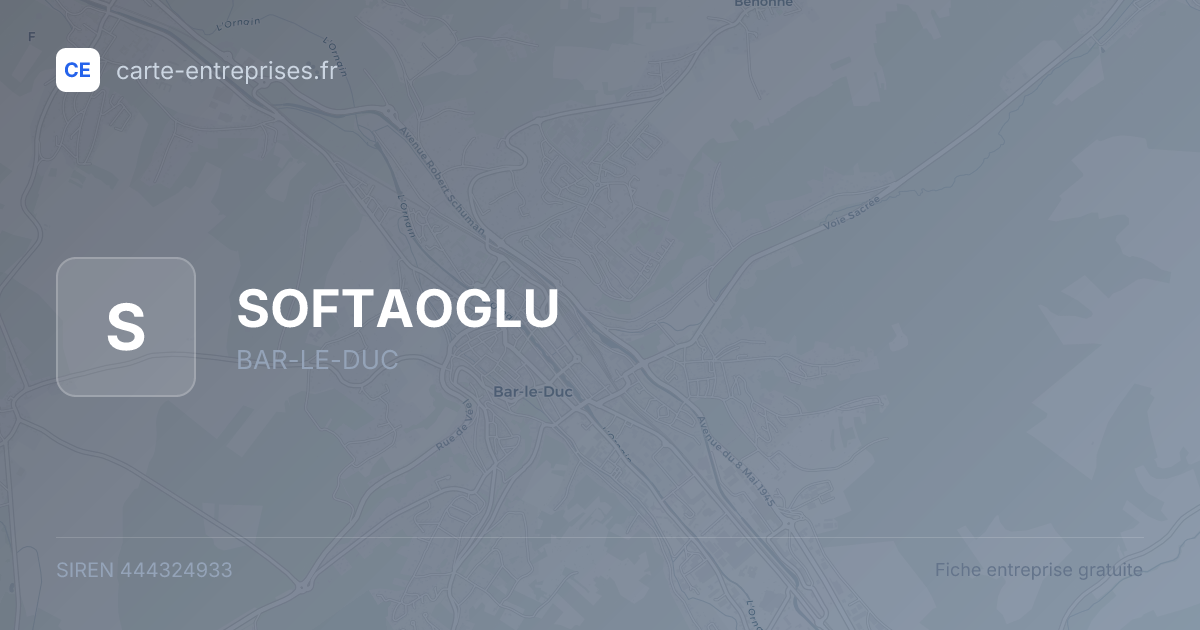 SOFTAOGLU — 444324933 — fiche entreprise