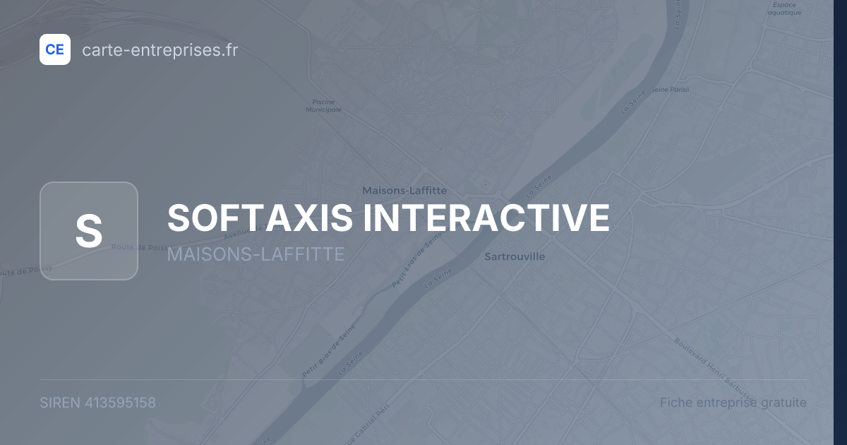 SOFTAXIS INTERACTIVE — 413595158 — fiche entreprise