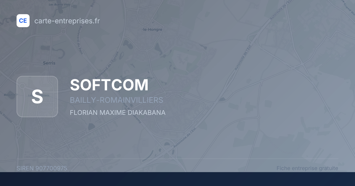 SOFTCOM — 907700975 — fiche entreprise
