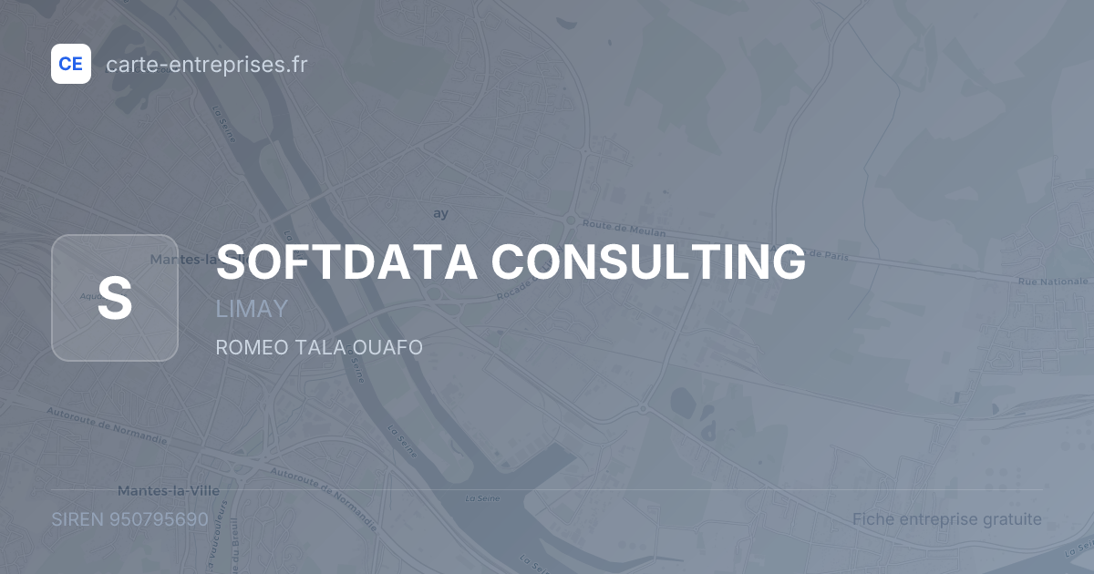 SOFTDATA CONSULTING — 950795690 — fiche entreprise