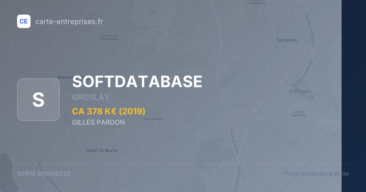 SOFTDATABASE — 390606226 — fiche entreprise