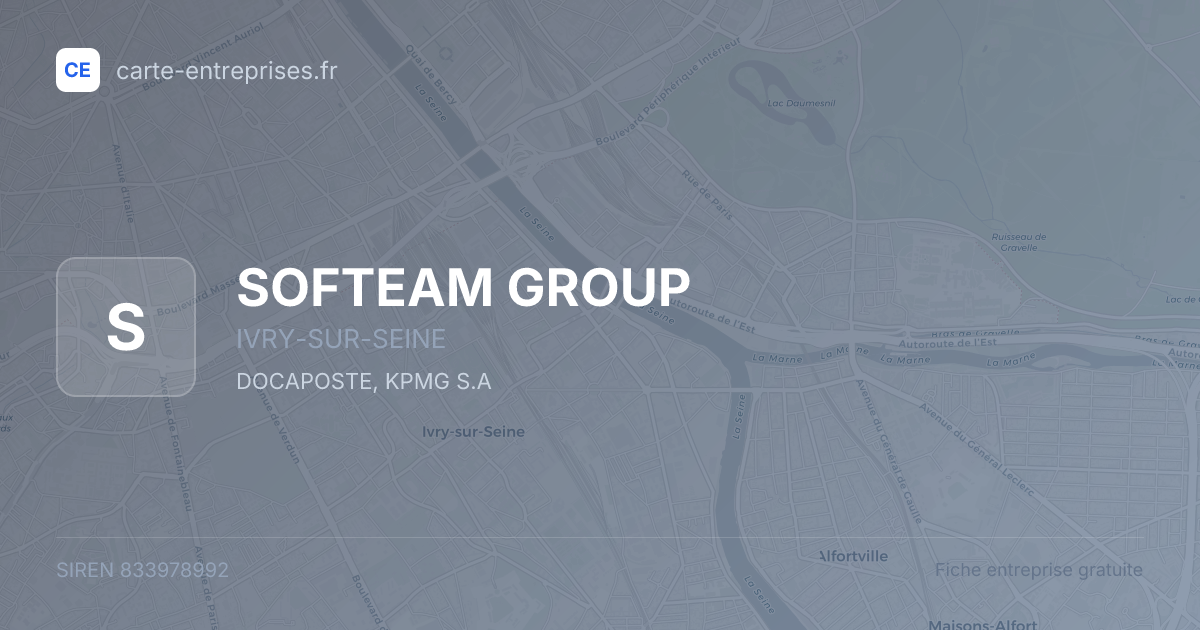 SOFTEAM GROUP — 833978992 — fiche entreprise