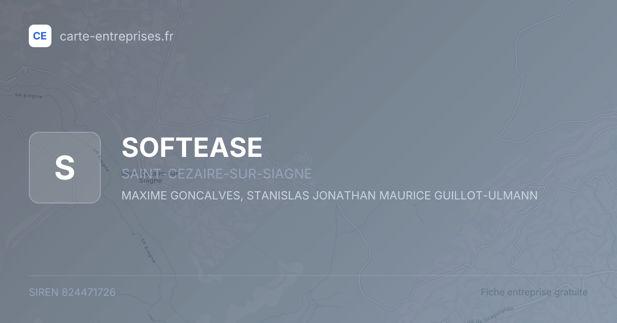 SOFTEASE — 824471726 — fiche entreprise