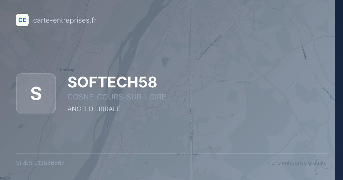 SOFTECH58 — 913886867 — fiche entreprise