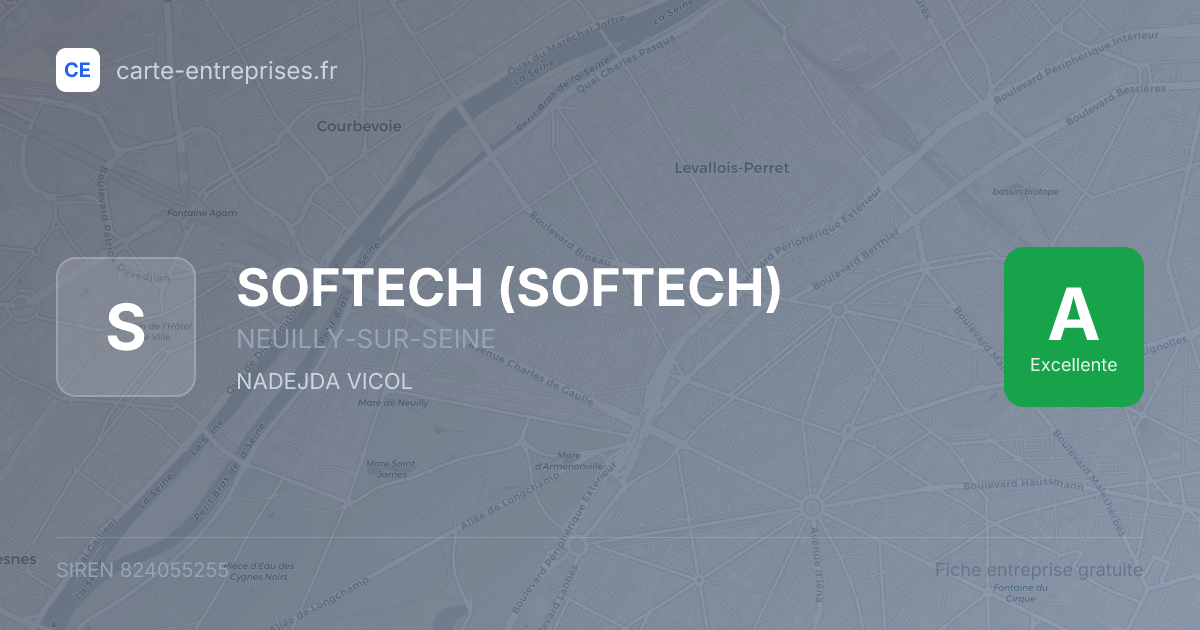 SOFTECH — 824055255 — fiche entreprise